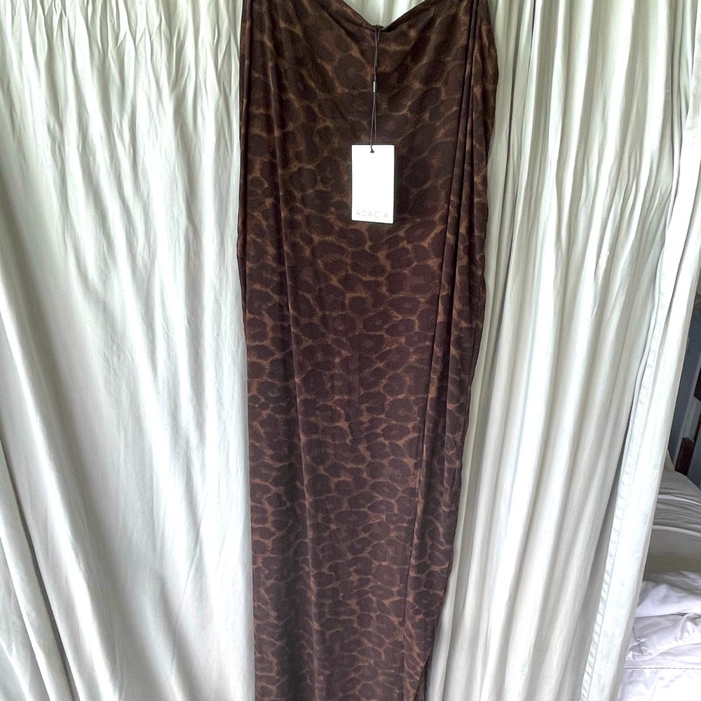 Brand new Awa dress with tags . Gorgeous animal print. Beautiful for the summer
